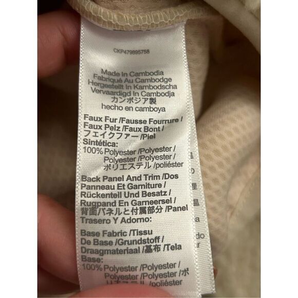 NWT Madewell Faux Shearling Half-Zip Pullover in Ecru size S - Picture 10 of 14